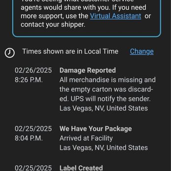 The UPS Store - Shipping notice I got! - Shipping Centers Near Me - Las Vegas, Nevada