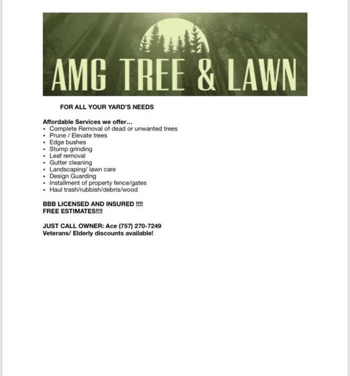 Amg Tree AMG TREE & LAWN - Updated August 2025 - Virginia Beach, Virginia - Lawn ...