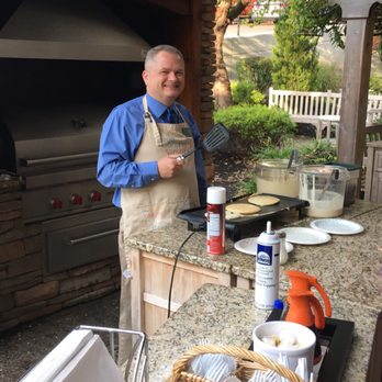 Hampton Inn Wheeling - Here's to Jack - outside cooking us up some awesome fresh blueberry pancakes. - Hotels Near Me - Wheeling, West Virginia Hampton Inn Wheeling - Here's to Jack - outside cooking us up some awesome fresh blueberry pancakes. - Hotels Near Me - Wheeling, West Virginia