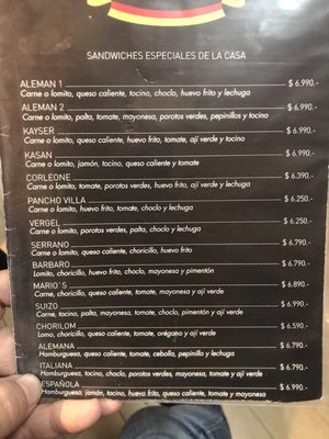 Menu photo 3 Quick Lunch Alemán Santiago, RM Menu photo 3 Quick Lunch Alemán Santiago, RM