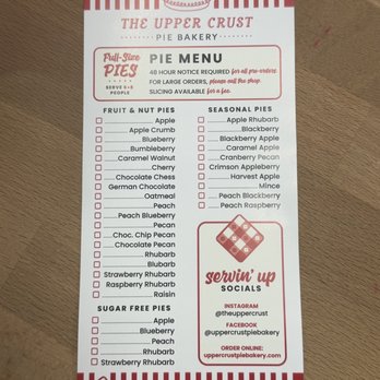 Upper Crust Pie Bakery - Pie, and more pies! - Bakeries Near Me - Overland Park, Kansas