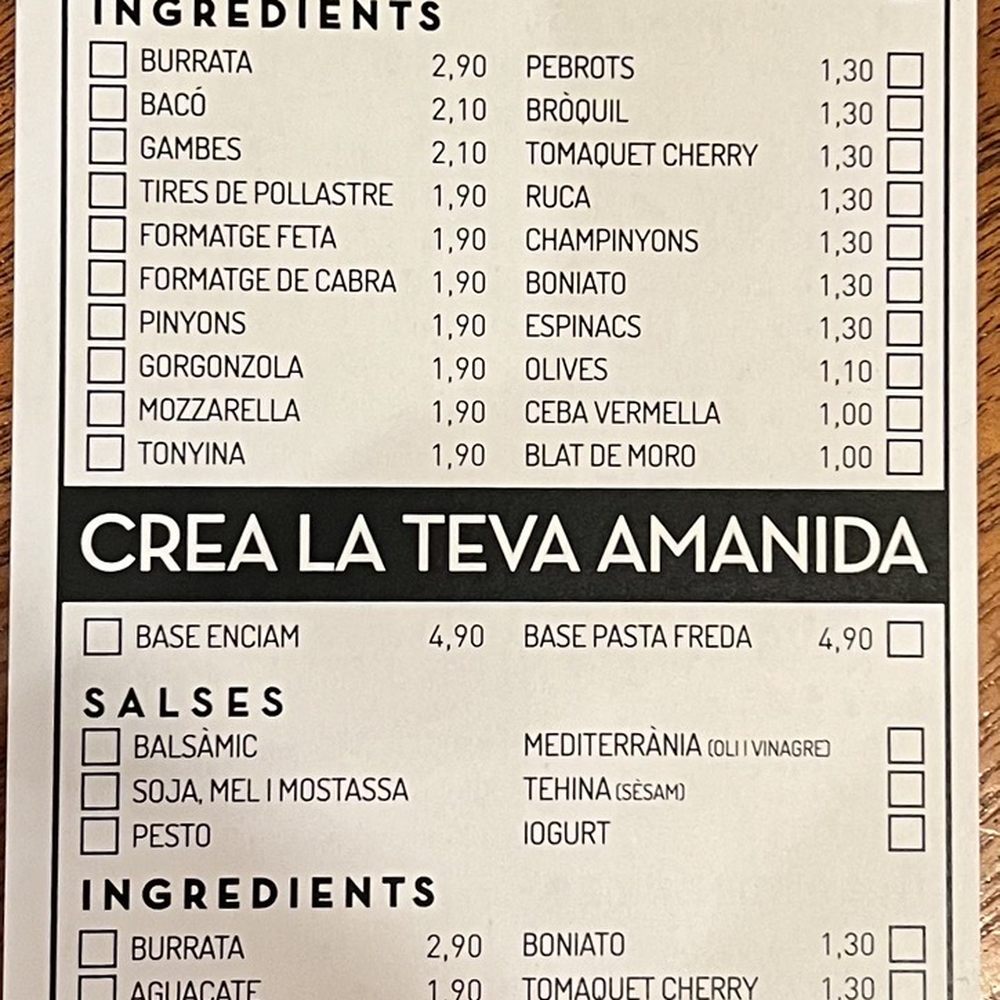 Pasta Market - Build your own pasta menu - Italian Near Me - Barcelona, B Pasta Market - Build your own pasta menu - Italian Near Me - Barcelona, B