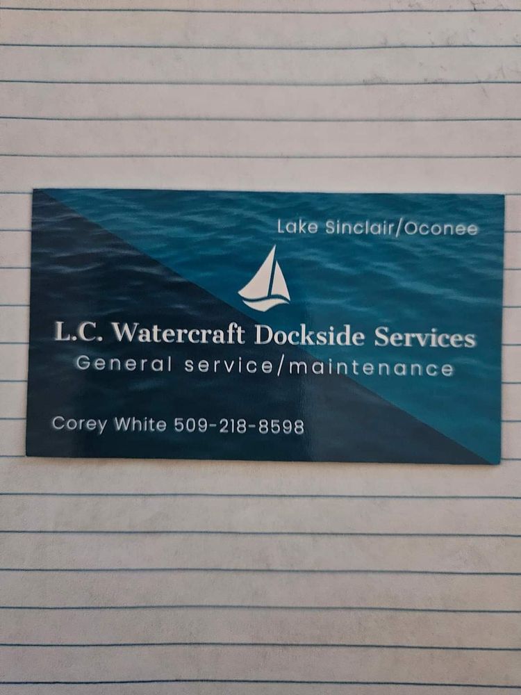 L.C. Watercraft Dockside Services Logo