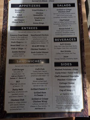Menu photo 2 Riverside Cafe Bellevue, MI Menu photo 2 Riverside Cafe Bellevue, MI