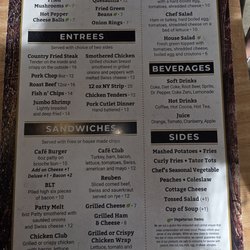 Riverside Cafe - Menu