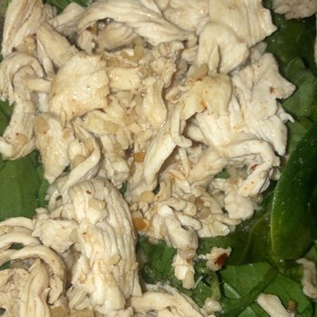 Ting Tong Thai Cafe - Kent - Chicken on spinach w/ no peanut sauce. - Thai Near Me - Kent, Washington