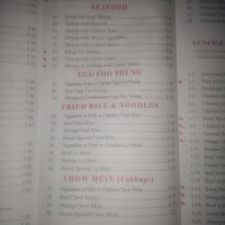 Yummy Buffet - Menu