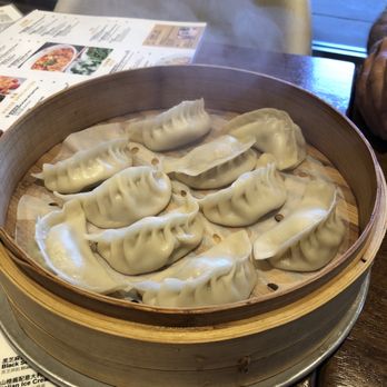 JA Jiaozi - 10)(10) Kurobuta Pork & Celery Steamed Jiaozi (10pcs) - Dim Sum Near Me - Irvine, California