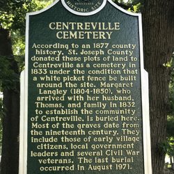 Centreville Historic Cemetery - Historical Marker
