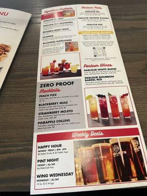 Menu photo 1 Parlor Pizza & Pints Richmond, KY Menu photo 1 Parlor Pizza & Pints Richmond, KY