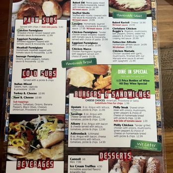 DeRussos Pizzeria - Menu side #2 - Pizza Near Me - St. Petersburg, Florida