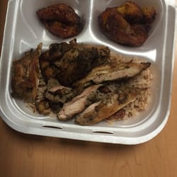 Taste Of The Islands Mobile Cafe - Jerk chicken with rice and plantains