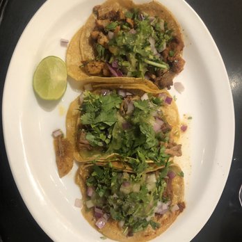 Casa Latina - Top to bottom: Al Pastor taco, Carnitas taco, Barbacoa taco - Mexican Near Me - Berkeley, California Casa Latina - Top to bottom: Al Pastor taco, Carnitas taco, Barbacoa taco - Mexican Near Me - Berkeley, California