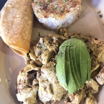 Snooze, an A.M. Eatery - 3 egg scramble with beef barbacoa, cotija, and avocado - Breakfast & Brunch Near Me - Tempe, Arizona