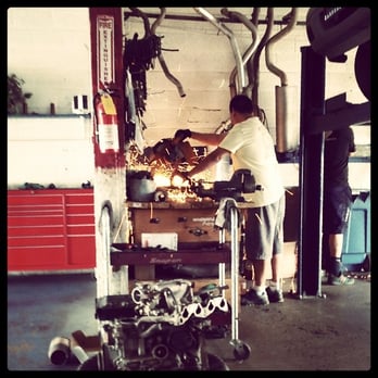 Spanky's Muffler - Spanky cuts some exhaust pipe to size. - Auto Repair Near Me - Phoenix, Arizona