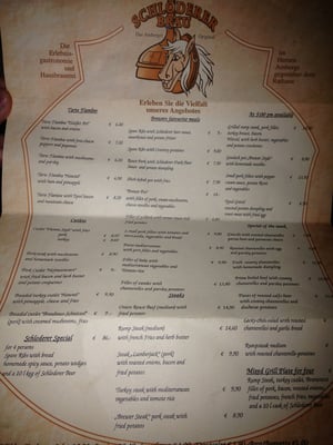 Menu photo 8 Schloderer Bräu Amberg, BY