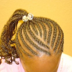 Cornrow ponytail