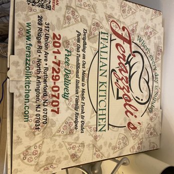 Ferazzoli's Italian Kitchen - a pizza box - Pizza Near Me - Rutherford, New Jersey