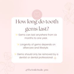 The Smile Studio - Tooth Gem FAQ