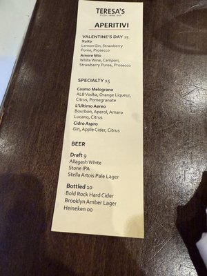 Menu photo 2 Teresa's Pizza Wine Bar Princeton, NJ Menu photo 2 Teresa's Pizza Wine Bar Princeton, NJ