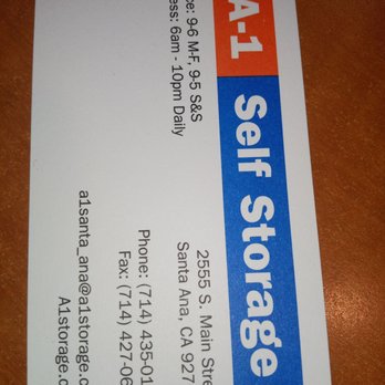 A-1 Self Storage - Self Storage Near Me - Santa Ana, California