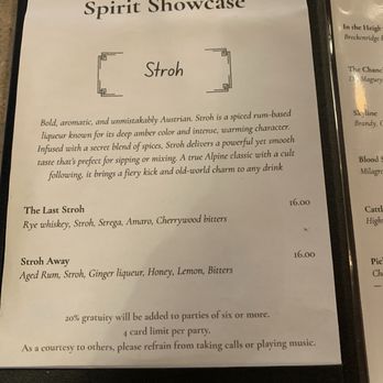 Olivers - Menu - Lounges Near Me - Seattle, Washington