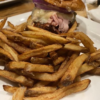 Grindstone Tap House - Fried Chicken Cordon Blue Sandwich - New American Near Me - Berea, Ohio