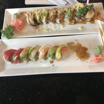 Love Sushi - Rainbow and Dragon Roll - Sushi Bars Near Me - Bakersfield, California