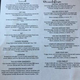 Menu Breakfast served 7-11 weekdays and 7-12 weekends Menu Breakfast served 7-11 weekdays and 7-12 weekends