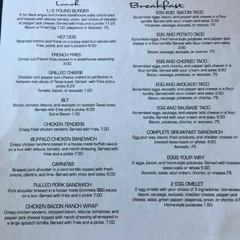 Lago Vista Golf Course - Menu Breakfast served 7-11 weekdays and 7-12 weekends - Golf Near Me - Lago Vista, Texas Lago Vista Golf Course - Menu Breakfast served 7-11 weekdays and 7-12 weekends - Golf Near Me - Lago Vista, Texas