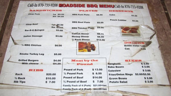Menu photo 2 Roadside Bbq Proctor, AR Menu photo 2 Roadside Bbq Proctor, AR