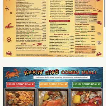 Kickin Crab Plano - menu - Seafood Near Me - Plano, Texas