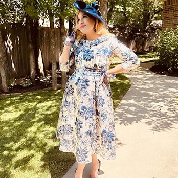 sachin and babi light blue dress TERRAMINA main image 1