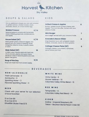 Menu photo 2 Harvest Kitchen Sultan, WA