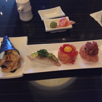 Top Sushi - Spider hand roll. Yellow tail twist. Rising salmon. Nude salmon. - Sushi Bars Near Me - Houston, Texas Top Sushi - Spider hand roll. Yellow tail twist. Rising salmon. Nude salmon. - Sushi Bars Near Me - Houston, Texas