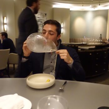Alinea - The famous apple balloons! - New American Near Me - Chicago, Illinois Alinea - The famous apple balloons! - New American Near Me - Chicago, Illinois