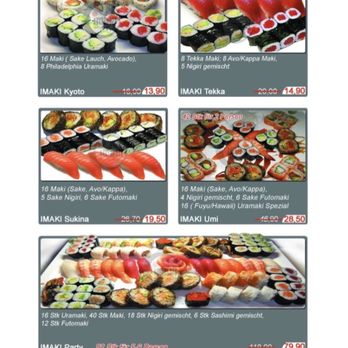 1961 - Menu - Sushi Bars Near Me - Berlin, BE