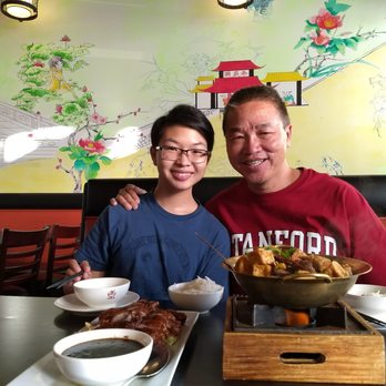 Dong Ting Spring - Father and son enjoying tasty Hunan Chinese food. - Chinese Near Me - Thousand Oaks, California