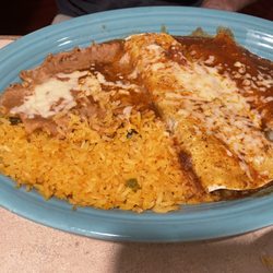 El Cerrito Mexican Restaurant - Special Lunch No. 6(beef burrito & beef enchilada)