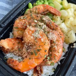 Poke Hana - Garlic Shrimp Plate
