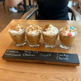 Cereal Coffee Flight Cereal Coffee Flight
