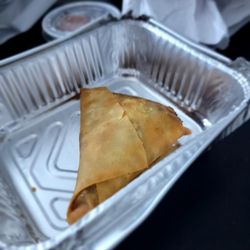 Indian Table - Samosa with lunch special. Tasty