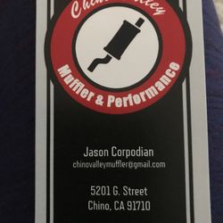 Chino Valley Muffler & Performance - Business card