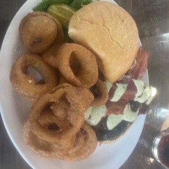 Dewey's Restaurant and Bar - Southwest Chicken Sandwich with poblano and bacon. - Sandwiches Near Me - Moab, Utah
