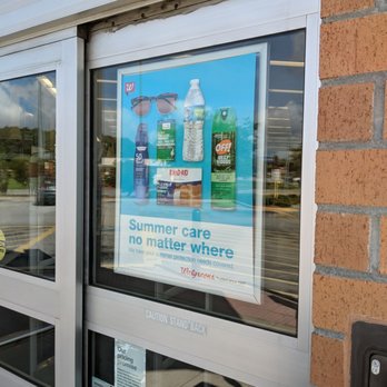 Walgreens - a sign in a window of a store - Drugstores Near Me - Cape Carteret, North Carolina