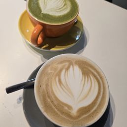 Latte and Macha latte Latte and Macha latte