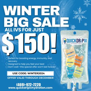 QuickDrip IV Hydration - IV Hydration Near Me - Allen, Texas