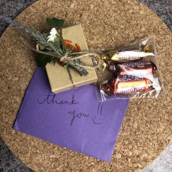 Identity Body Piercing - Earrings packaged in a cute box with thank you card and candy - Piercing Near Me - Chicago, Illinois