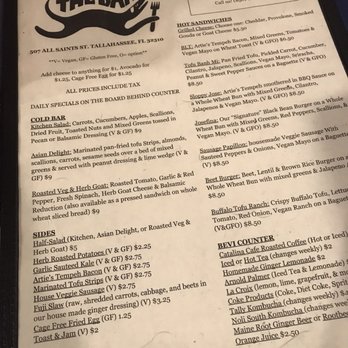 The Bark - Hand held menu - Vegan Near Me - Tallahassee, Florida The Bark - Hand held menu - Vegan Near Me - Tallahassee, Florida