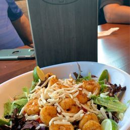 Salad with grilled shrimp Salad with grilled shrimp
